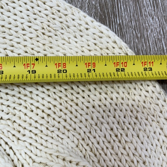 BOSTON DESIGN STUDIO  ASYM ZIPPER LUREX CARDIGAN L - Picture 15 of 16